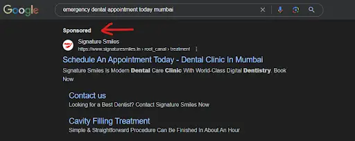 Google Search Ads for Dentists